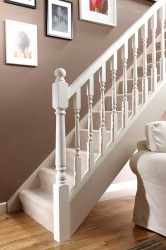 White Primed Stair Parts  Taking the Hassle Out of Painting