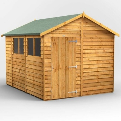 Power Overlap Apex Shed 10x8