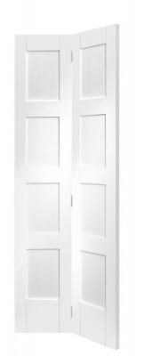 Internal Primed White Shaker Bi-Fold Door