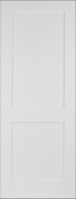 Internal Primed White Shaker 2 Panel Door