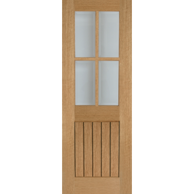 Internal Oak Mexicano 4 Light Glazed Door