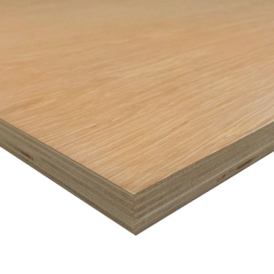 Crown Cut Oak Veneered Plywood 1220mm x 1220mm (4' x 4')