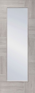 Internal Laminate White Grey Ravenna Door with Clear Glass