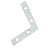 2'' Steel Flat Corner Plate (Pack of 2 Including Screws)
