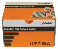 Paslode 16G 51mm Galvanised Angled Brads Fuel Pack