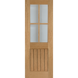 Internal Oak Mexicano 4 Light Glazed Door