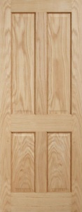 Internal Oak Regency 4 Panel Door