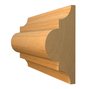 Pine Astragal Mould 16mm x 38mm  - up to 3m