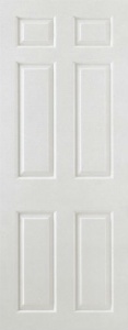 Internal White Moulded Smooth 6 Panel Door