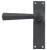 Straight Lever Door Handle on Various Backplates