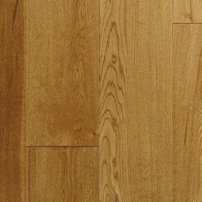 190mm x 14mm Engineered Oak Flooring - Golden Lacquered - Handscraped
