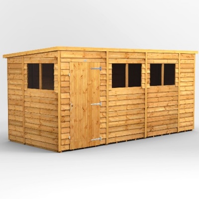 Power Overlap Pent Shed 14x6
