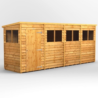 Power Overlap Pent Shed 16x4
