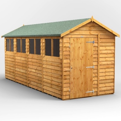 Power Overlap Apex Shed 16x6