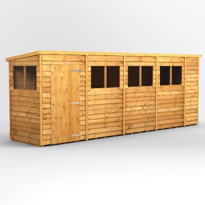 Power Overlap Pent Shed 18x4