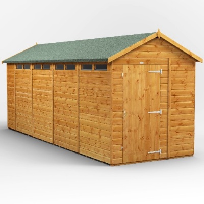 Power Apex Security Shed 18x6