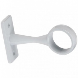 Rothley Standard Centre Bracket White Finish 19mm (Single)