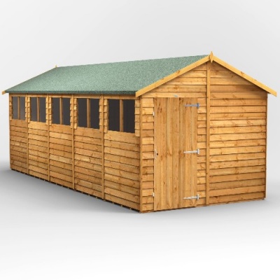 Power Overlap Apex Shed 20x8