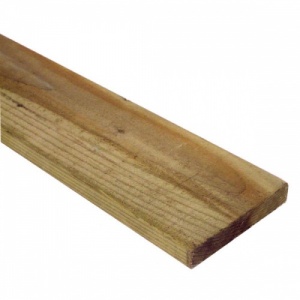 Pressure Treated Timber Batten - 2x2 Inches (50x50mm), 1.5 Metre Length, Planed & Treated For Outdoor Use (Green Finish)