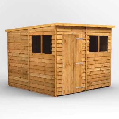 Power Overlap Pent Shed 8x8