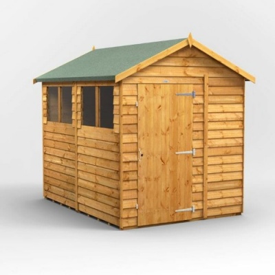Power Overlap Apex Shed 8x6