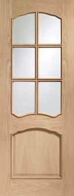 Internal Pre-Finished Oak Riviera Door (78'' x 30'')