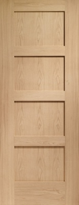 Internal Oak Shaker 4 Panel Door