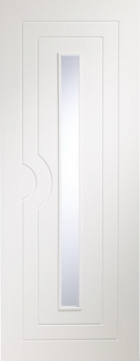 Internal Pre-Finished White Potenza Glazed Door (78'' x 30'')