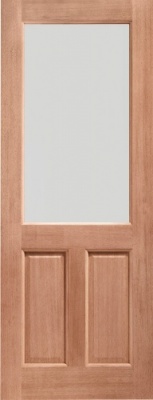 External Hardwood 2XG Double Glazed Dowelled Door with Clear Glass