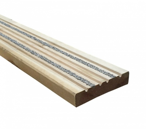 125mm x 32mm Anti-Slip Treated Softwood Deck Board - 4.8m