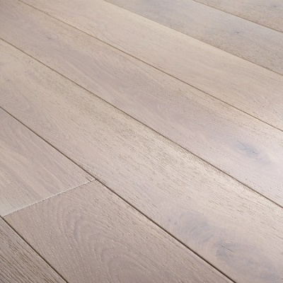 150mm x 20/6 Engineered Oak Flooring White Lacquered and Brushed Oak(1.98m2 pack)