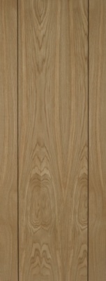Internal Pre-Finished Oak Vision Door with Walnut Inlay