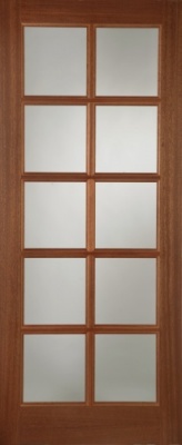 External Hardwood Pattern SC Unglazed Door