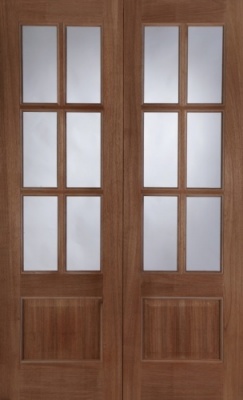External Hardwood Hampstead Rebated Unglazed Door Pair - Atlantic Timber