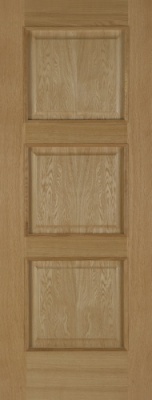 Internal Pre-Finished Oak Madrid 3 Panel Door