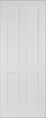 Internal Primed White Shaker 4 Panel Door