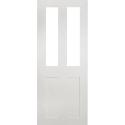 Internal Primed White Eton Clear Glazed Door