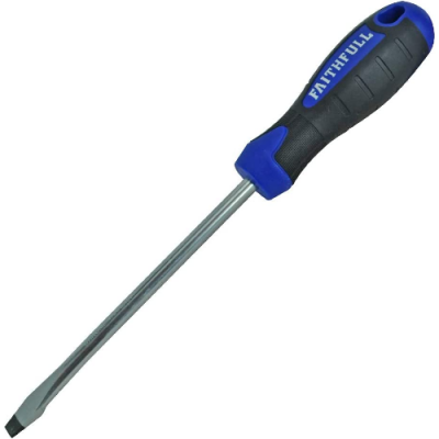 Faithfull Soft Grip Flared Screwdriver 8 x 150mm