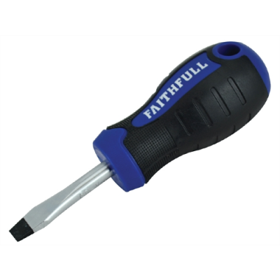 Faithfull Soft Grip Flared Screwdriver 6.5 x 40mm