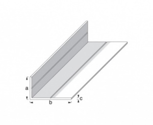 15.5 x 27.5 mm Angle Uncoated Aluminium 1000mm