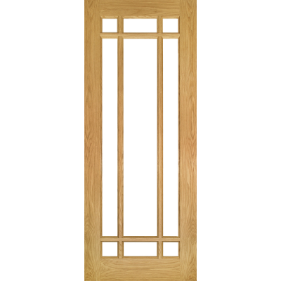 Internal Oak Kerry Clear Bevelled Glazed Door