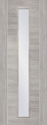 Internal Laminate White Grey Forli Door with Clear Glass