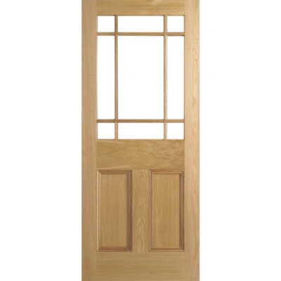 Internal Oak Downham Unglazed Door