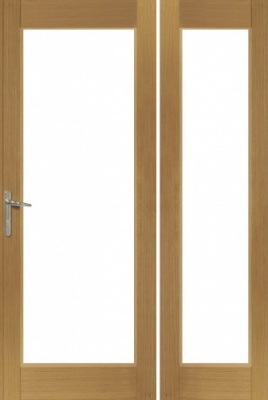 External Pre-Finished Oak La Porte Sidelight for French Doors