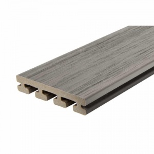 Eva-Last I-Series Pewter Grooved Composite Decking