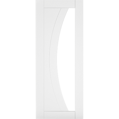 Internal Primed White Ravello Clear Glazed Door