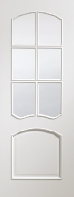 Internal Pre-Finished White Riviera Glazed Door (78'' x 30'')