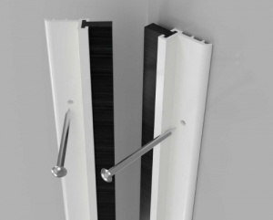 Standard Around Door Seal White Aluminium