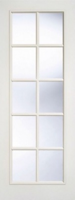 Internal White Moulded SA 10 Light Glazed Door