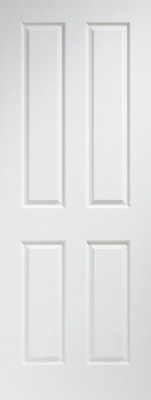 Internal White Moulded Pre-Finished Victorian 4 Panel Door